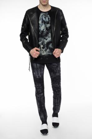 Wzorzyste jeansy typu 'biker', zdjęcie 2 Wzorzyste jeansy typu 'biker' od Balmain